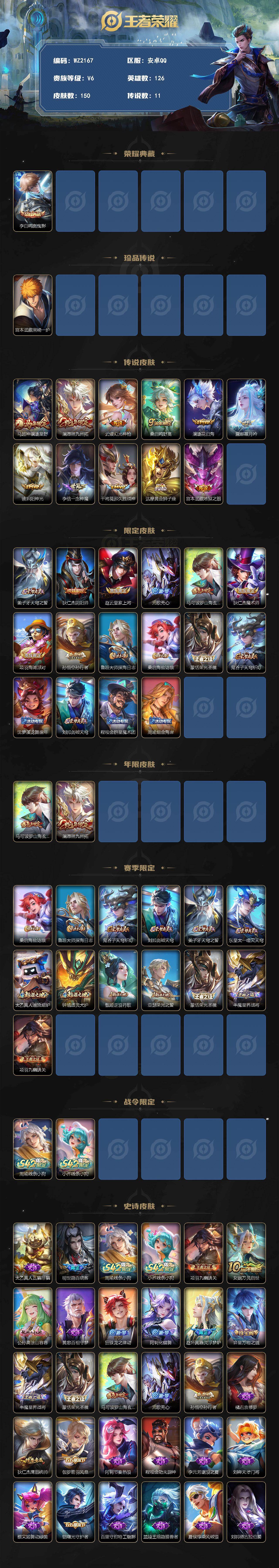 WZCMW4243355王者荣耀账号详情图2