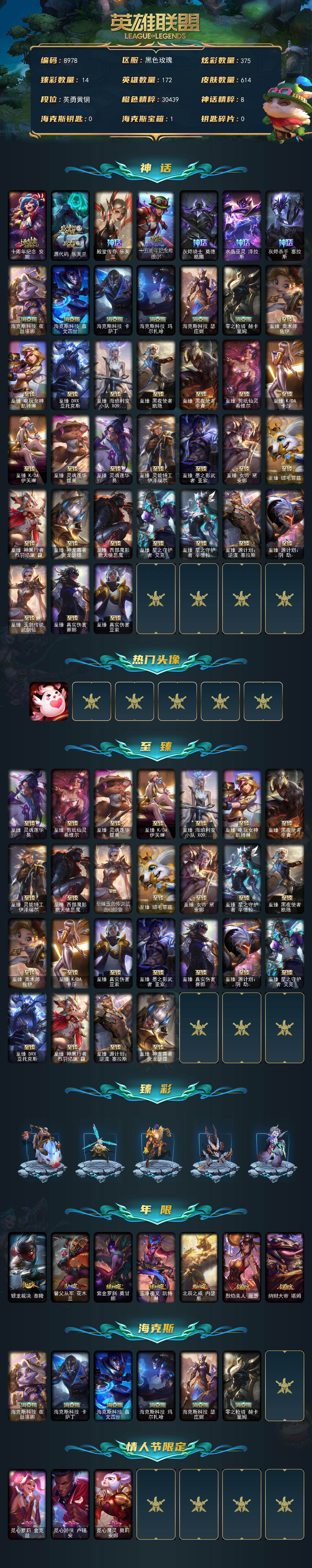 LOLLX423005英雄联盟账号详情图2