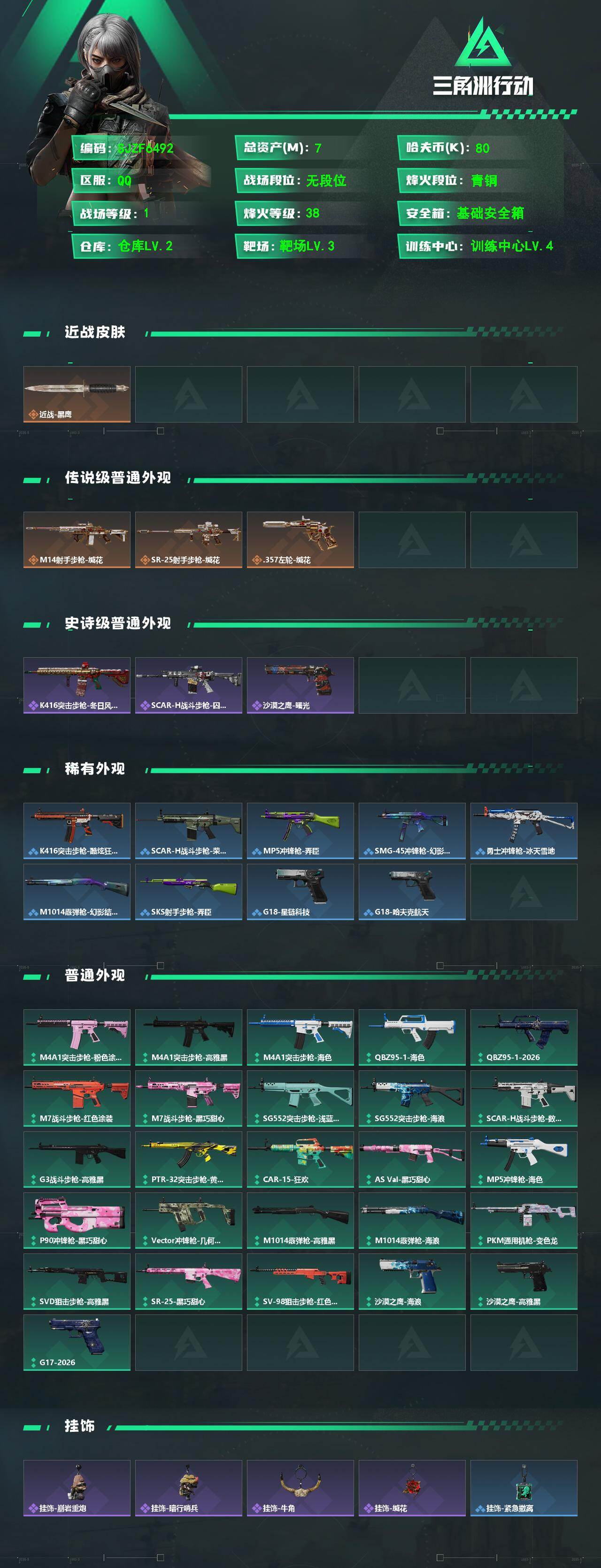 SJZEY467555三角洲行动账号详情图2