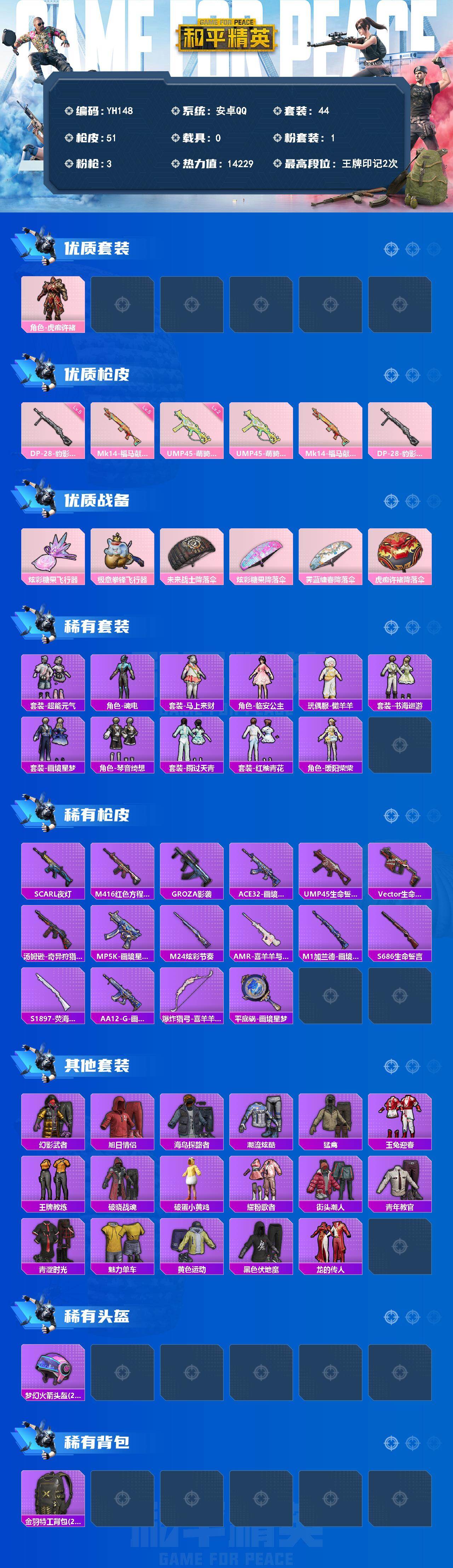 HPCMW4127331和平精英账号详情图2