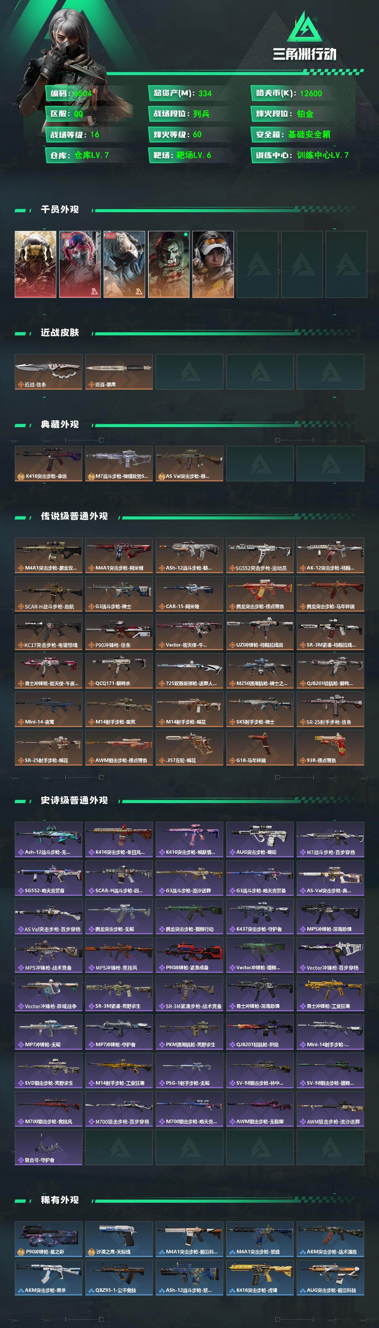 SJZCMW470373三角洲行动账号详情图2