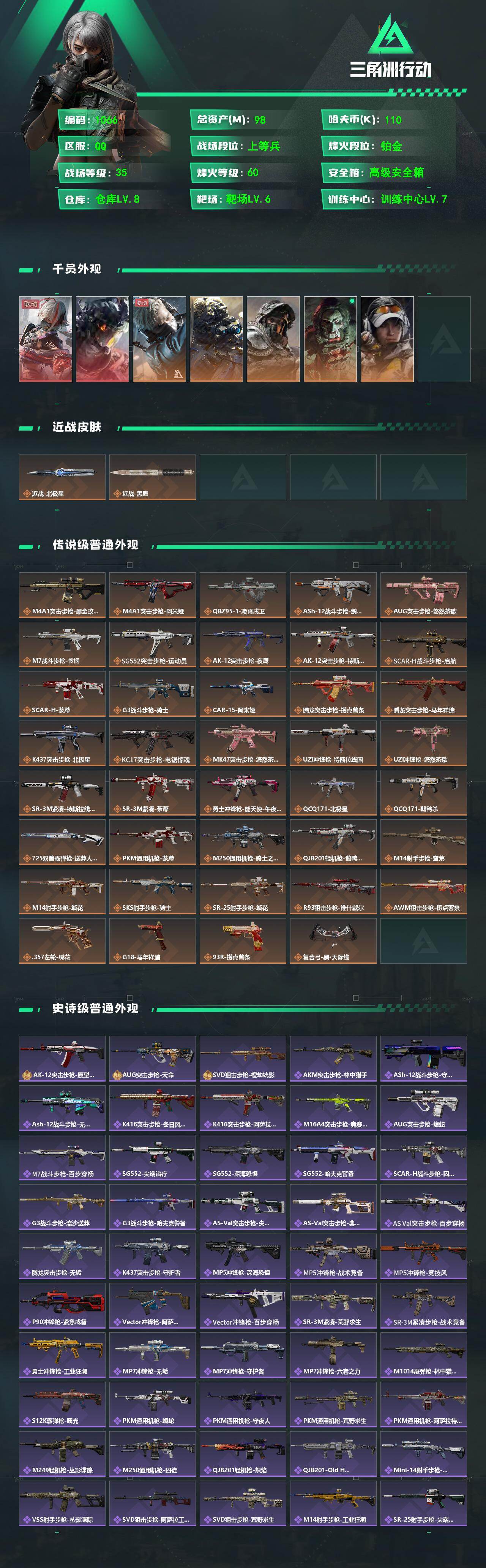 SJZCMW470379三角洲行动账号详情图2