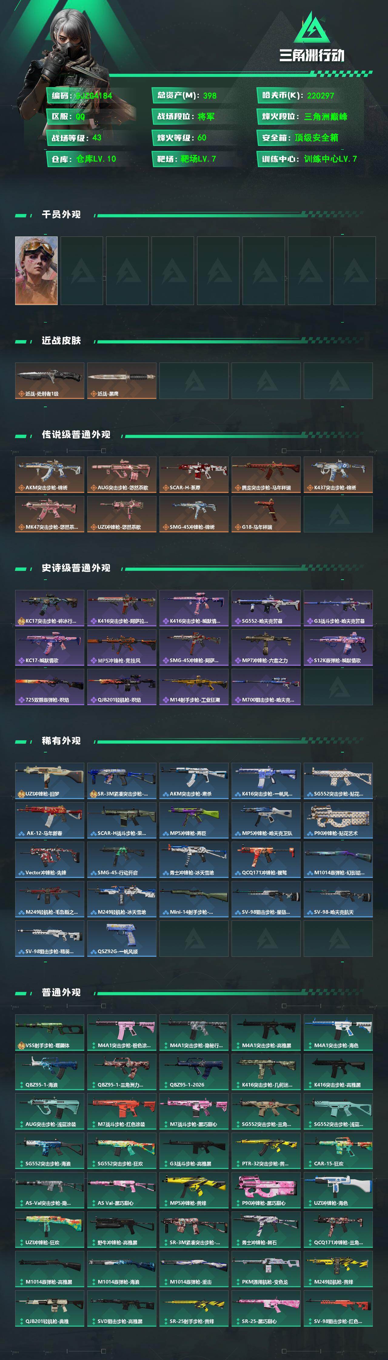 SJZQM467495三角洲行动账号详情图3 SJZQM467495三角洲行动账号详情图3