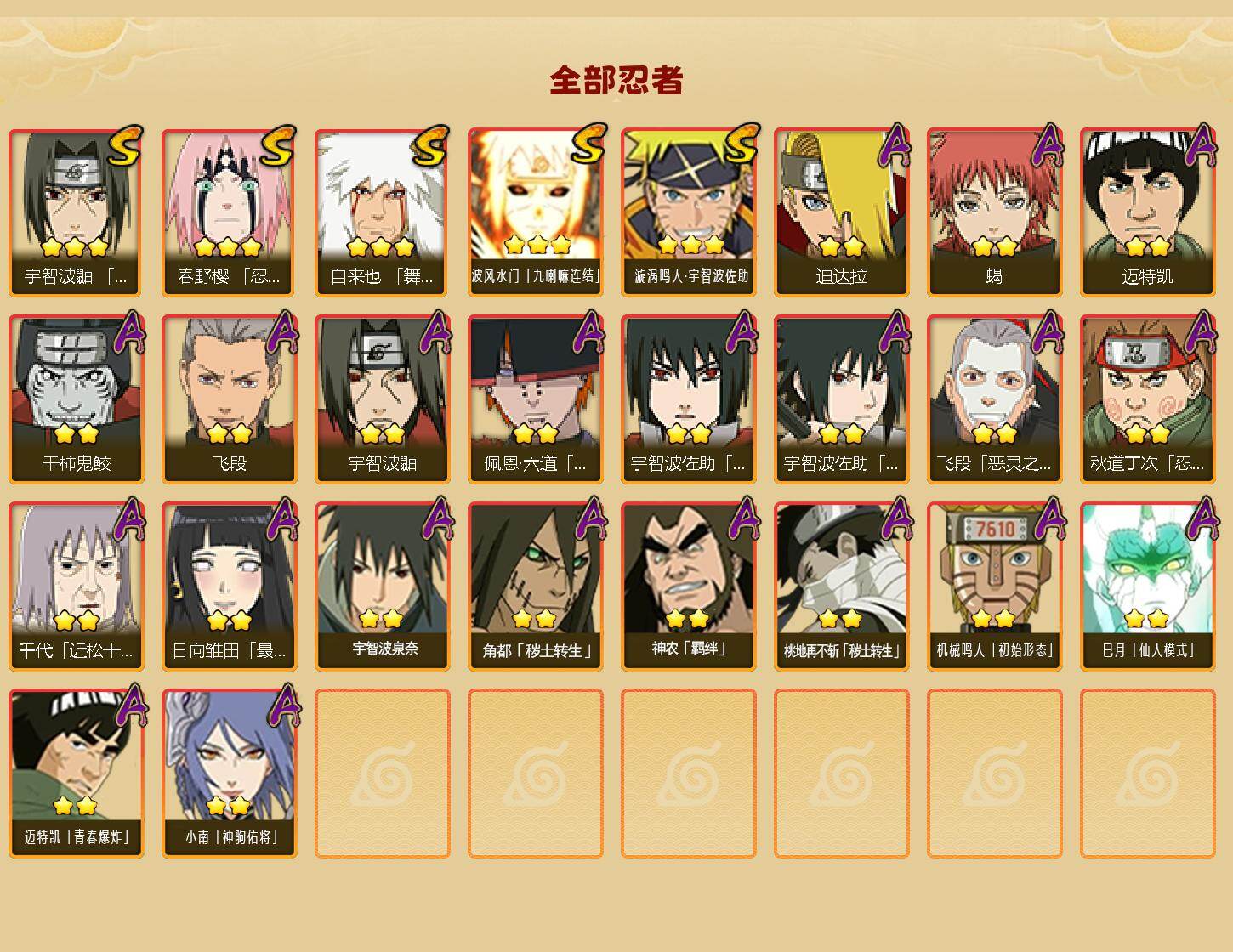 HYCMW420674火影忍者账号详情图2