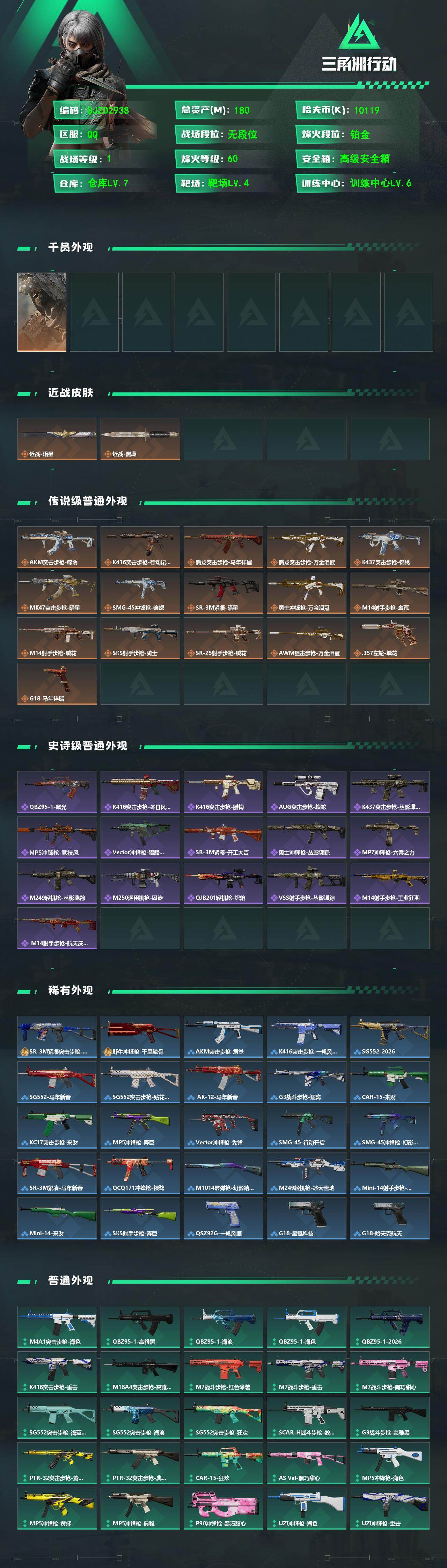 SJZQM467726三角洲行动账号详情图3