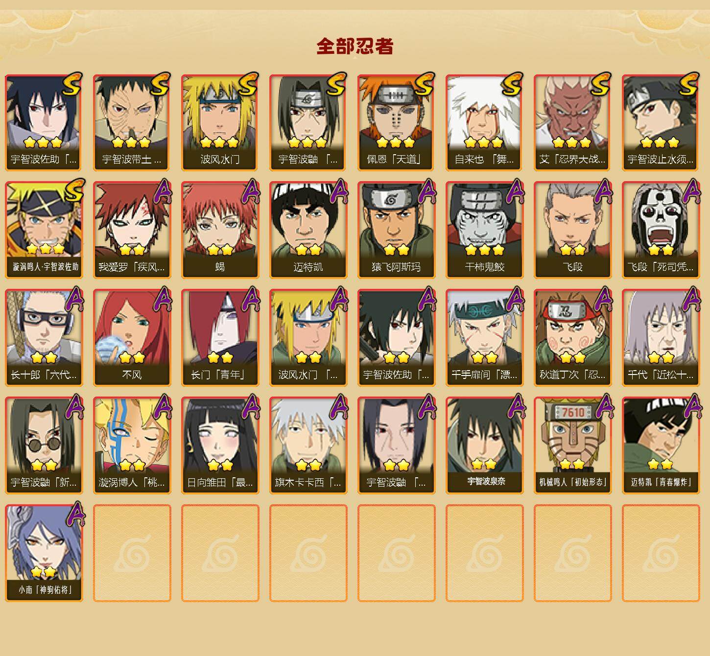 HYEY419760火影忍者账号详情图2