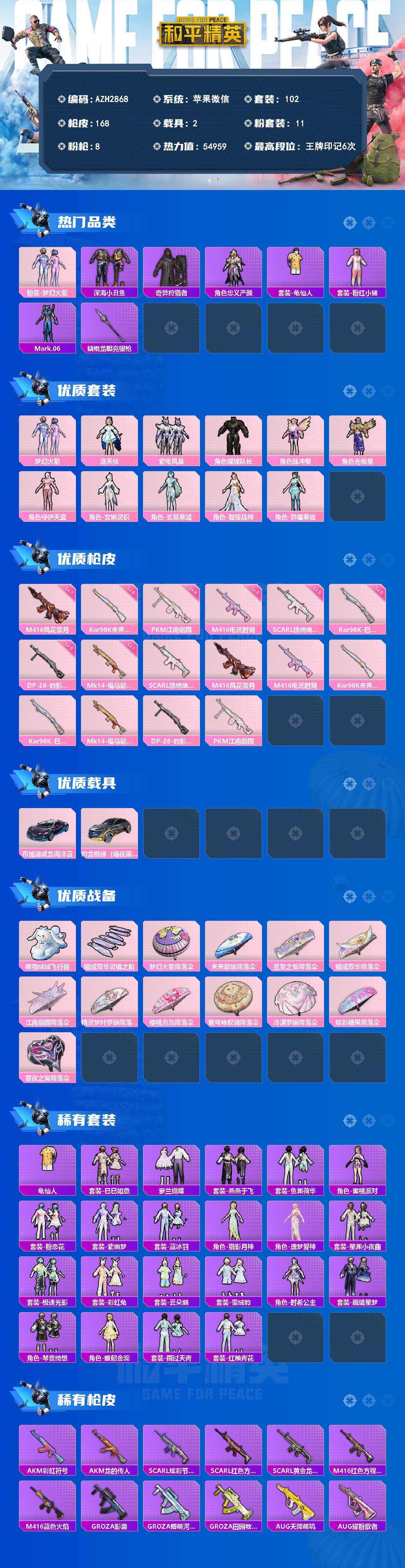 HPQM4122687和平精英账号详情图3