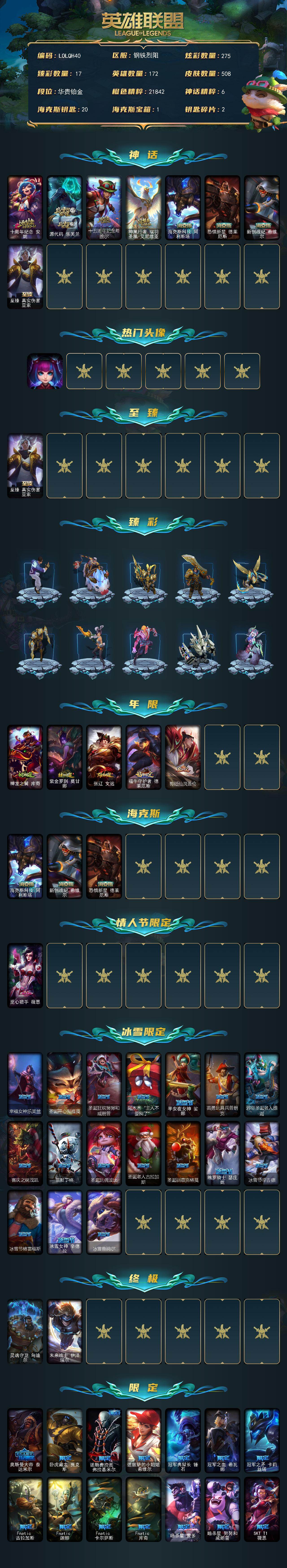 LOLEY422672英雄联盟账号详情图2