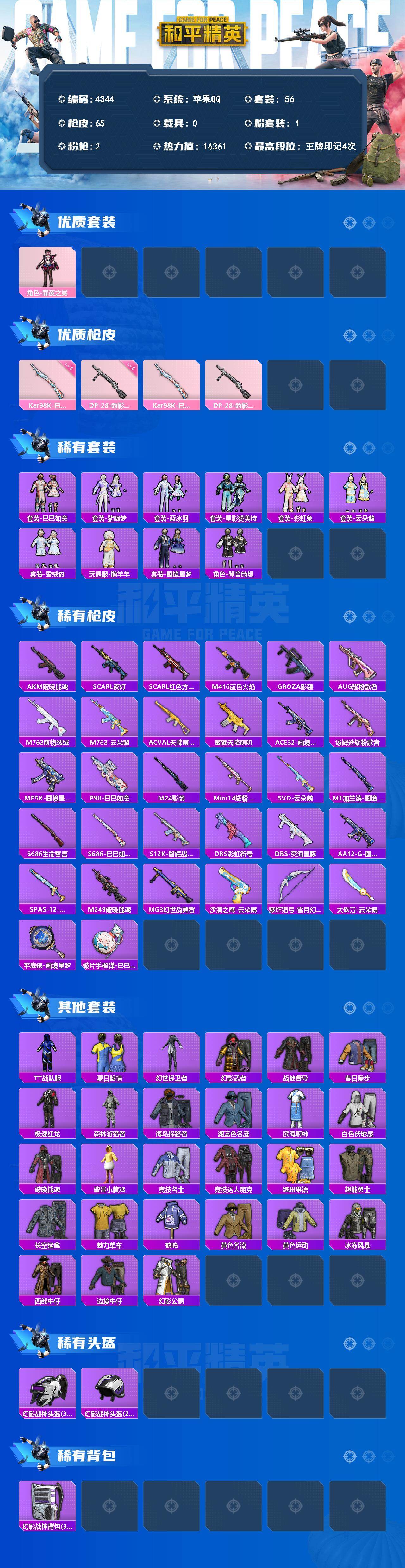 HPCMW4127661和平精英账号详情图2 HPCMW4127661和平精英账号详情图2