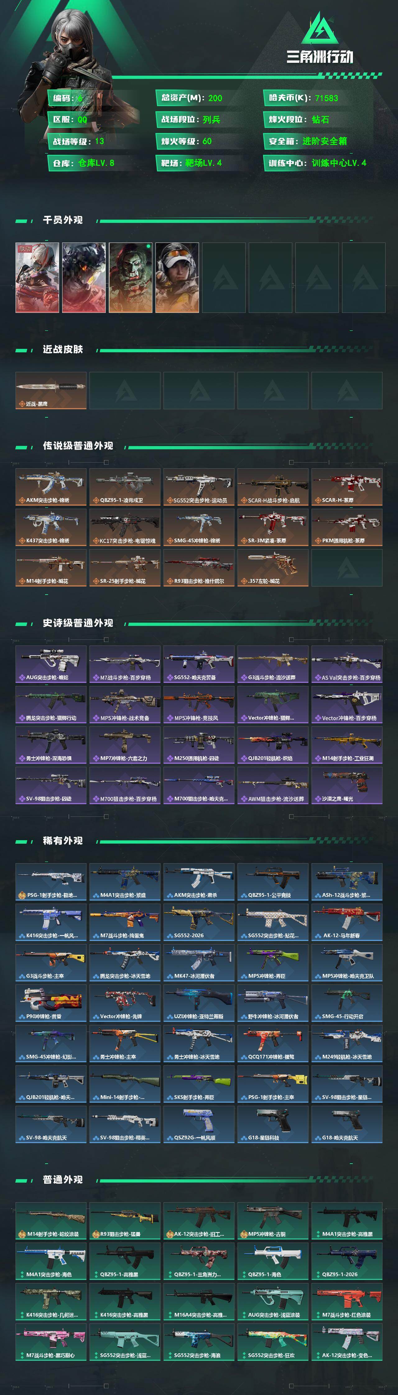 SJZQM468015三角洲行动账号详情图3 SJZQM468015三角洲行动账号详情图3