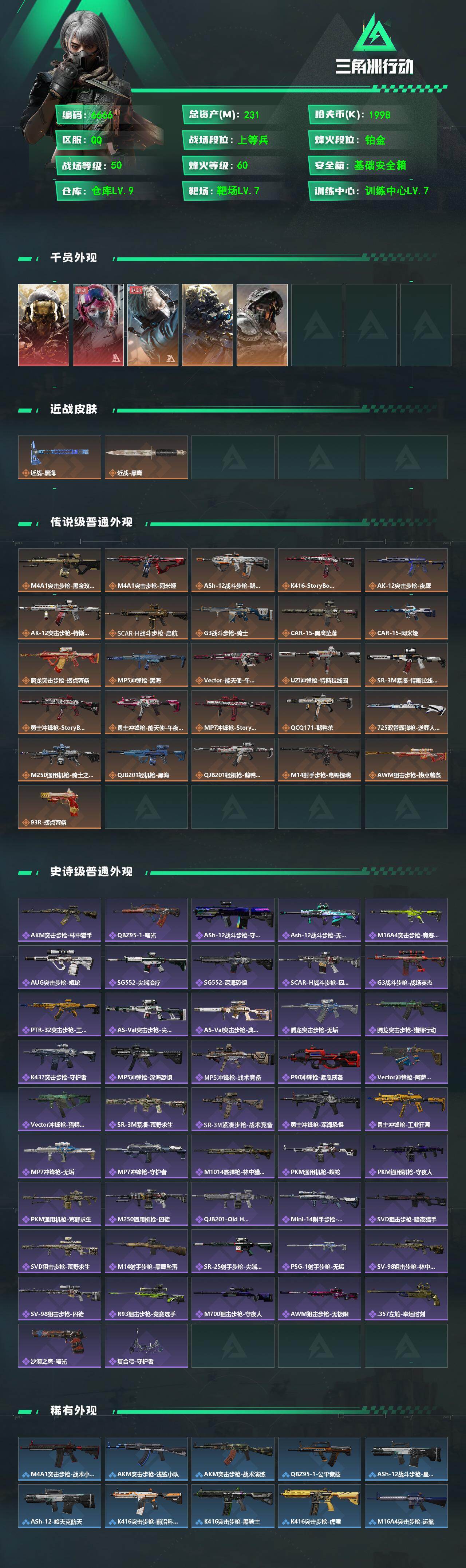 SJZCMW471137三角洲行动账号详情图2