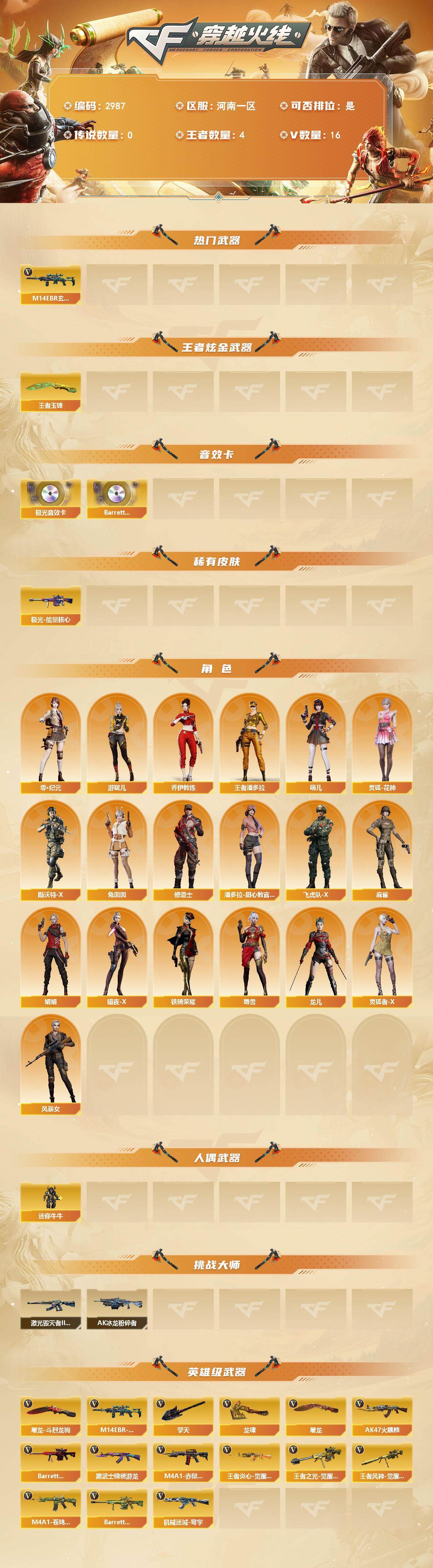 CFCMW461404穿越火线账号详情图2