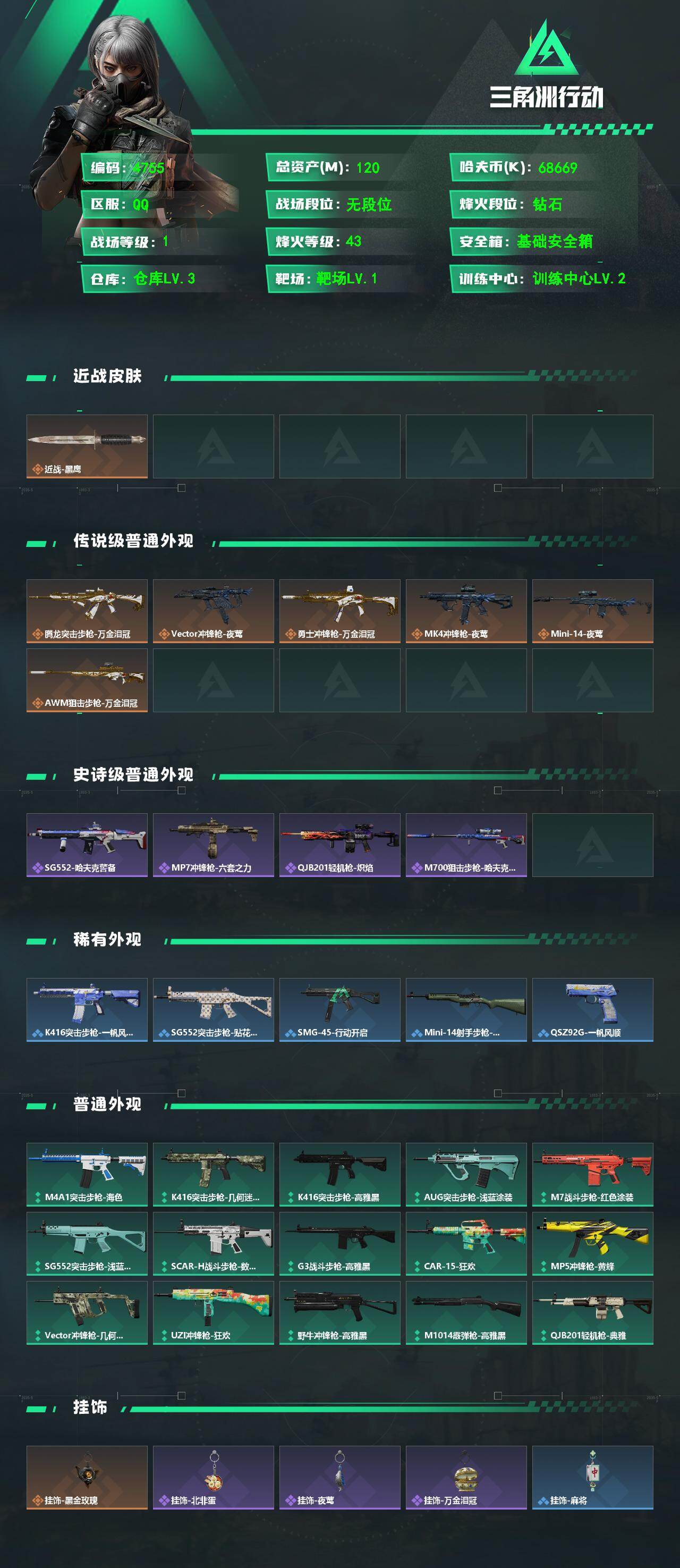 SJZQM470208三角洲行动账号详情图4