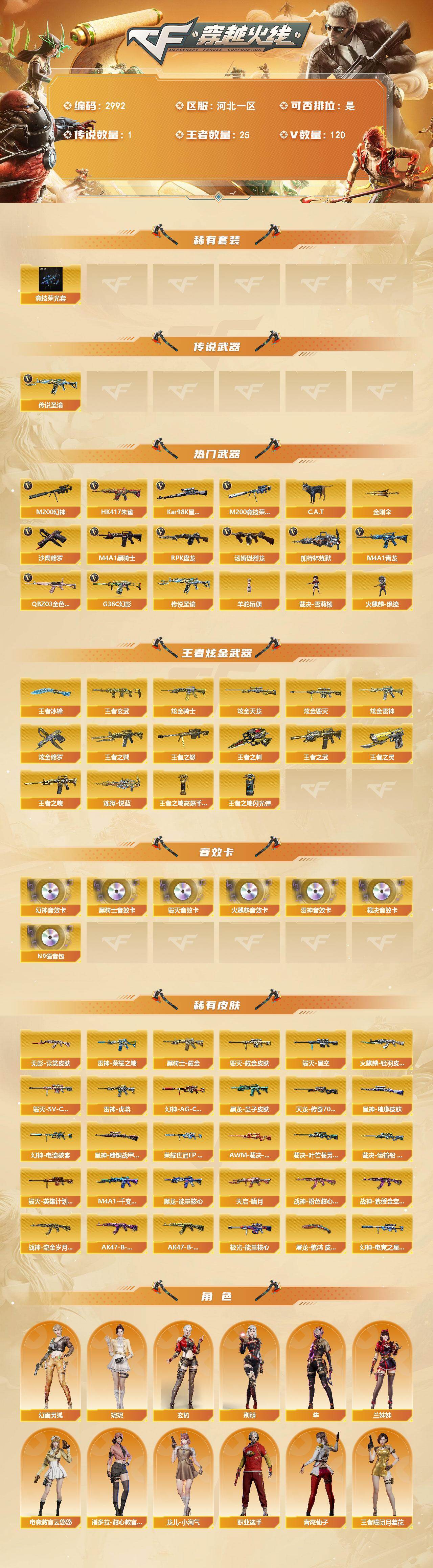 CFCMW461441穿越火线账号详情图2