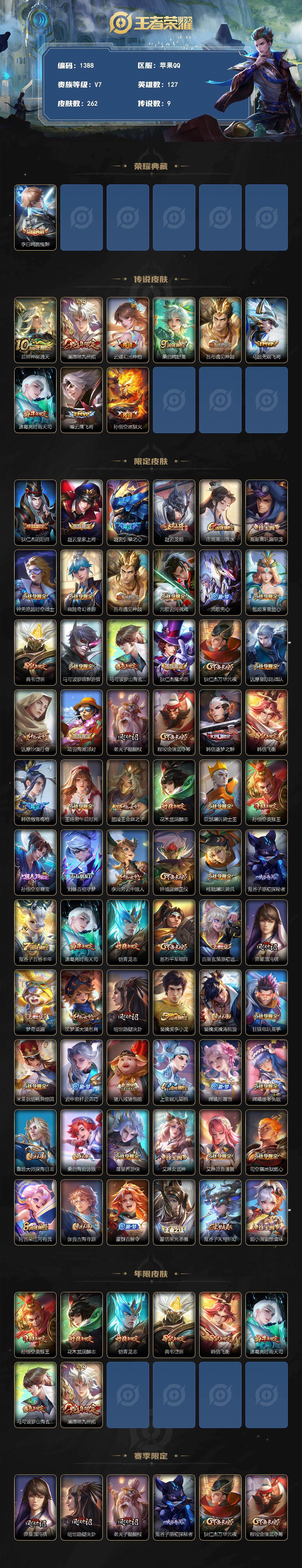 WZCMW4232829王者荣耀账号详情图2