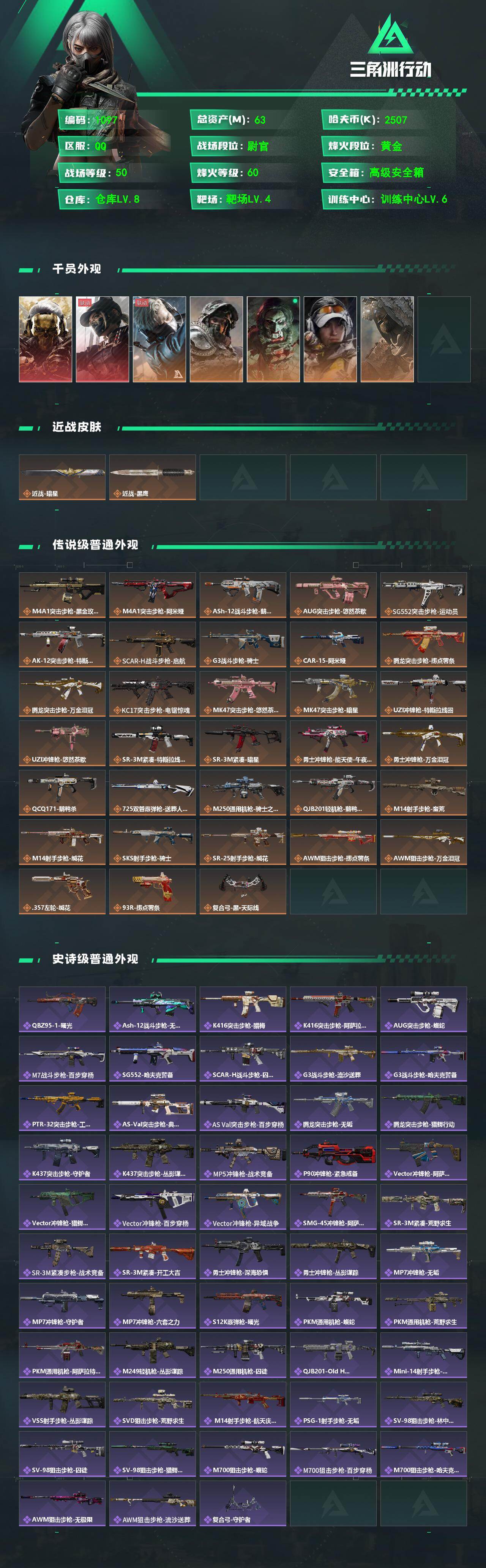 SJZCMW471785三角洲行动账号详情图2