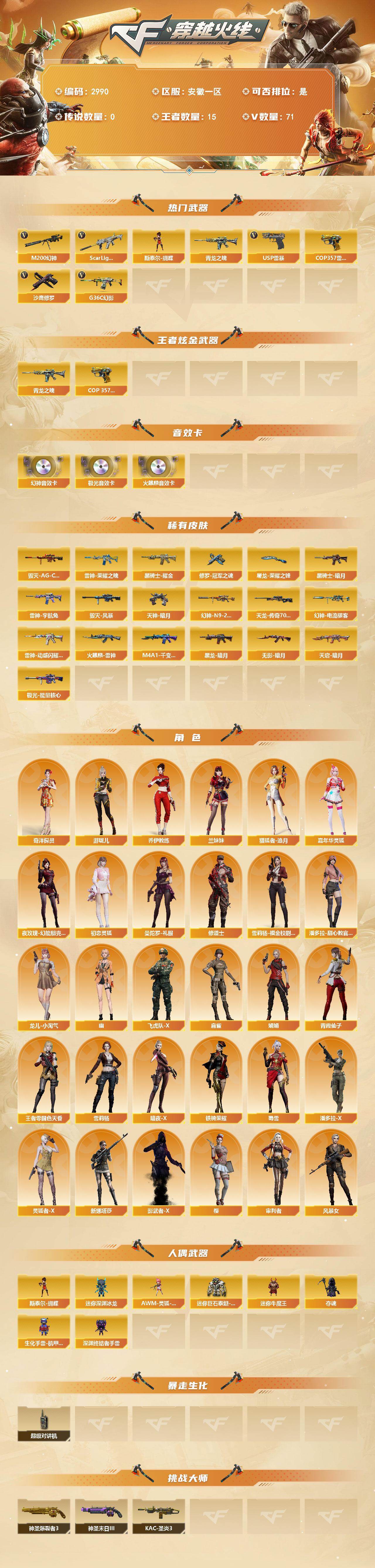 CFCMW461437穿越火线账号详情图2