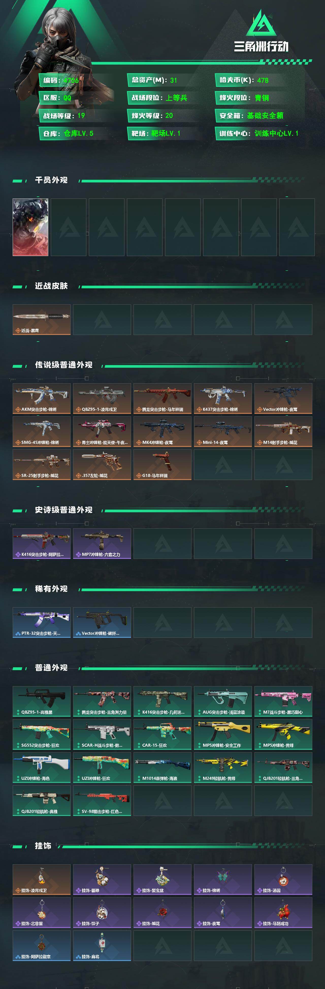 SJZQM470207三角洲行动账号详情图4