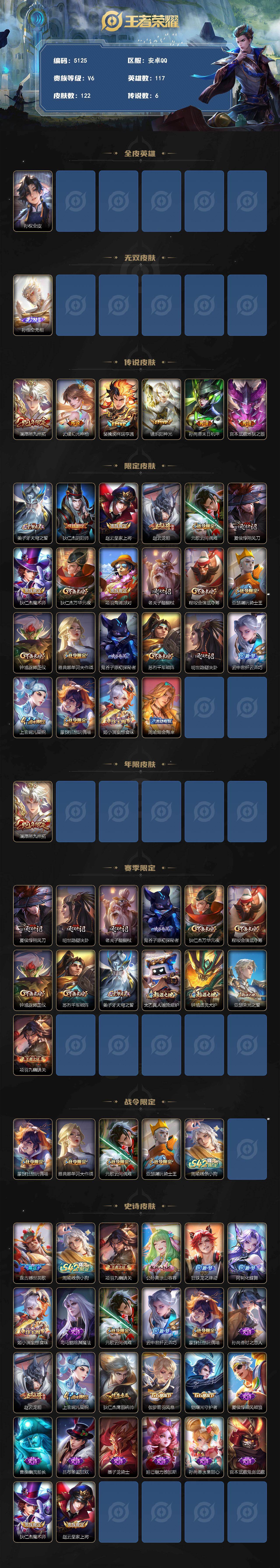 WZQM4229618王者荣耀账号详情图3