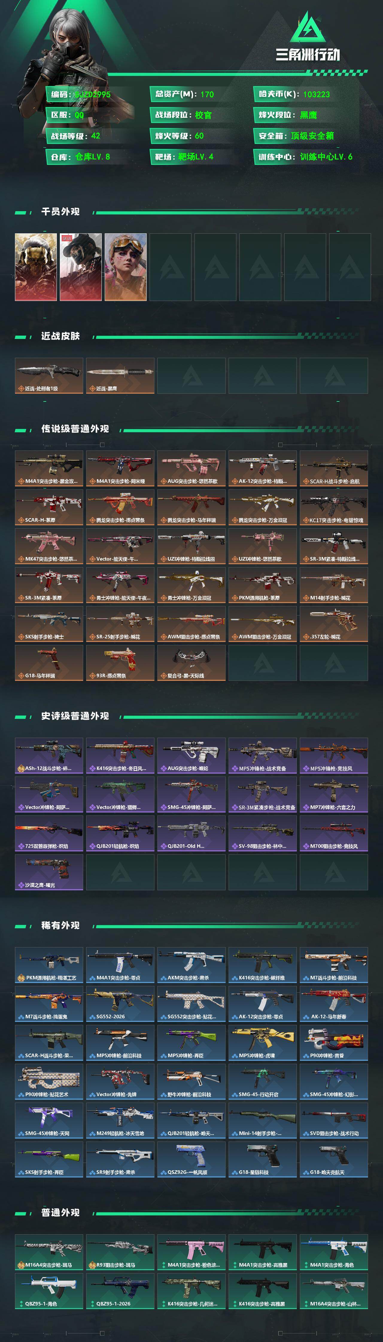 SJZEY468860三角洲行动账号详情图2