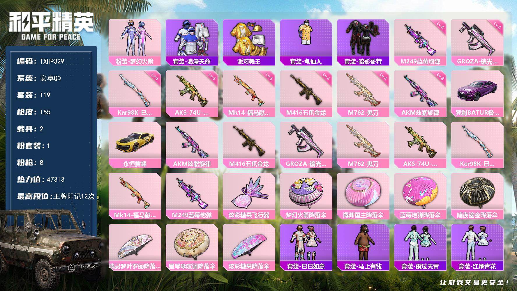 HPQM4163875和平精英账号详情图3 HPQM4163875和平精英账号详情图3