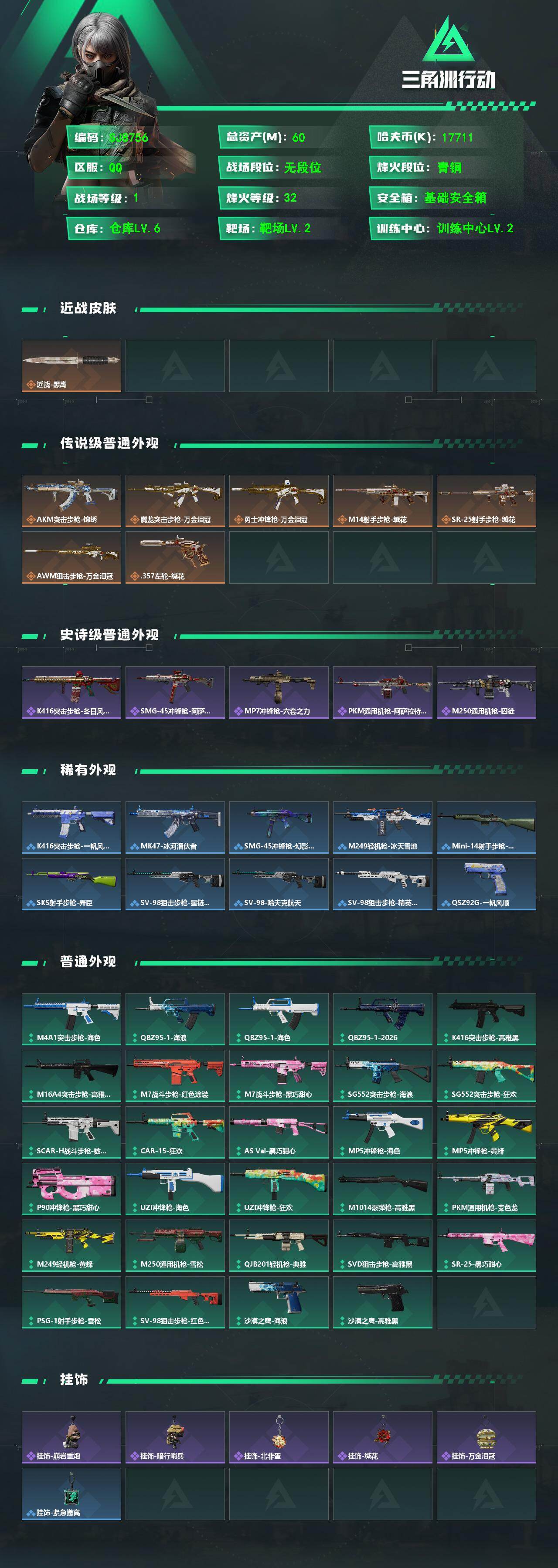 SJZEY469330三角洲行动账号详情图2