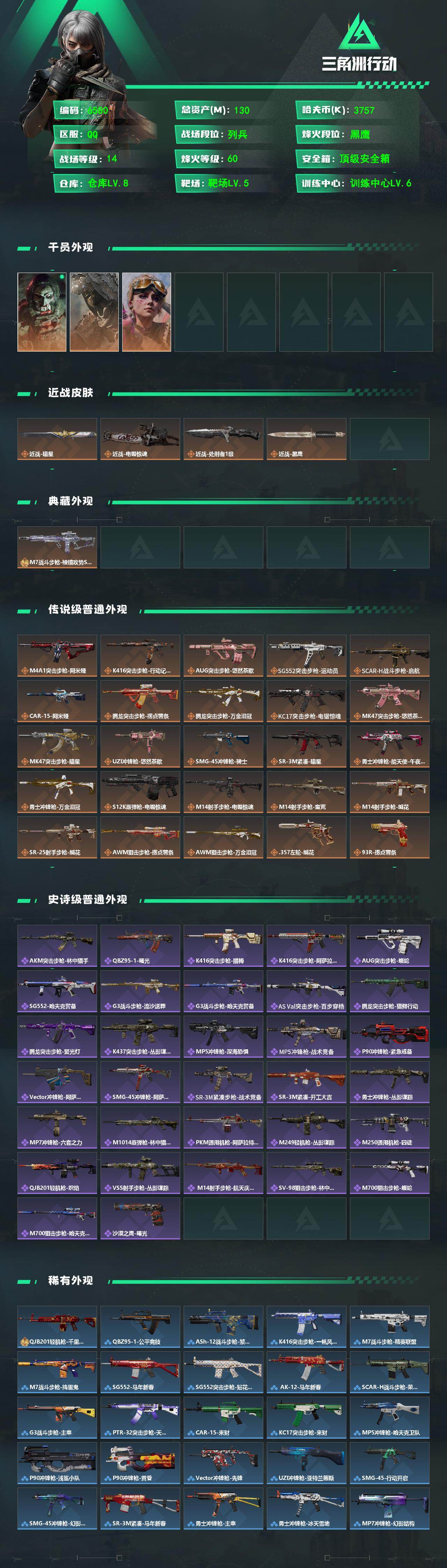 SJZCMW471877三角洲行动账号详情图2