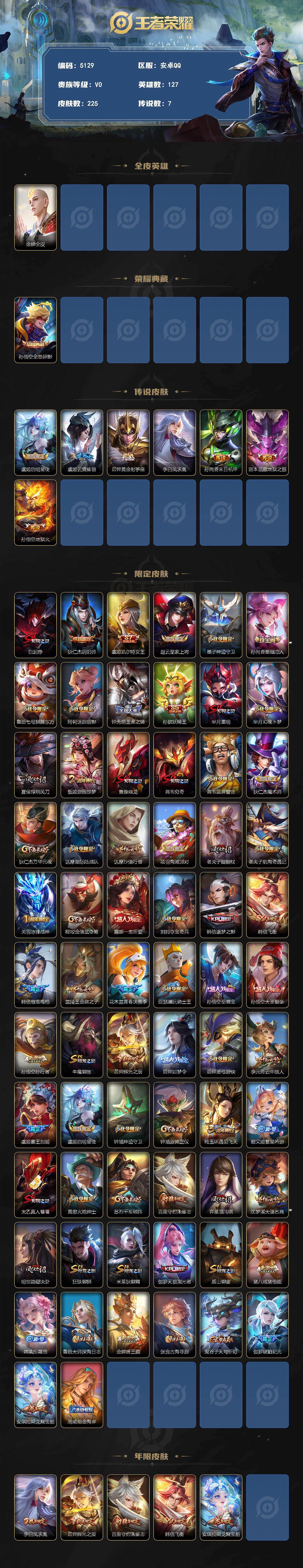 WZJZ4229632王者荣耀账号详情图2 WZJZ4229632王者荣耀账号详情图2