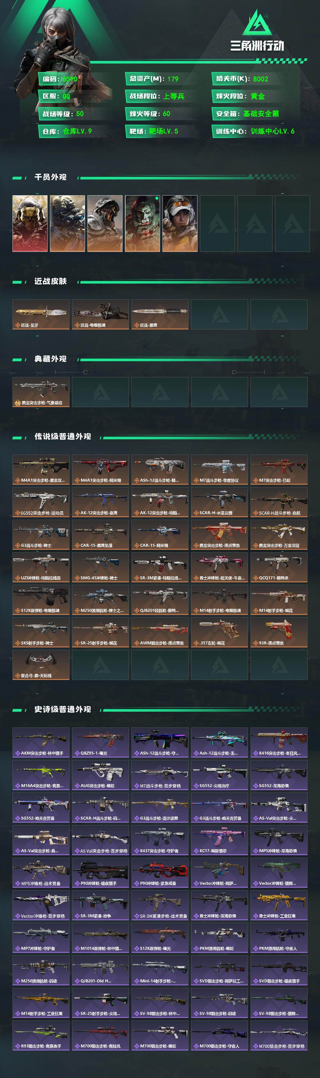 SJZCMW471964三角洲行动账号详情图2