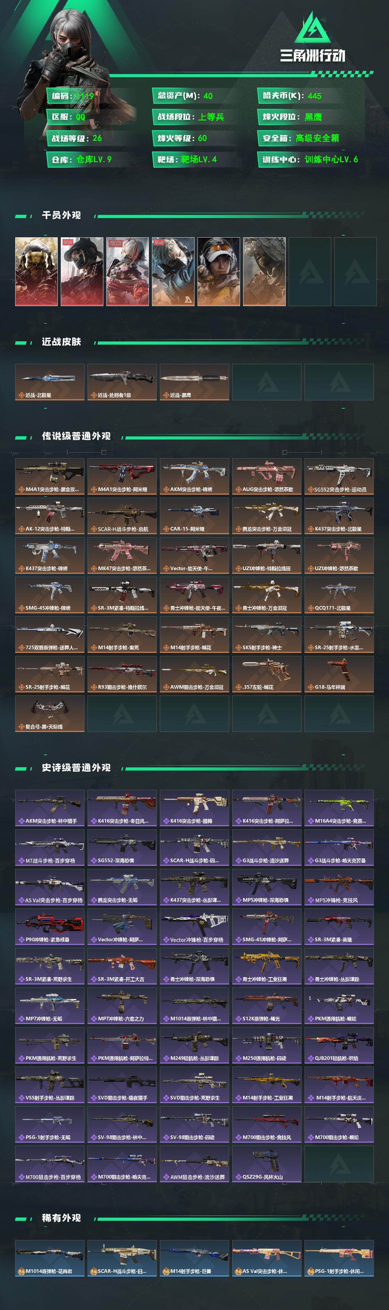 SJZCMW472295三角洲行动账号详情图2