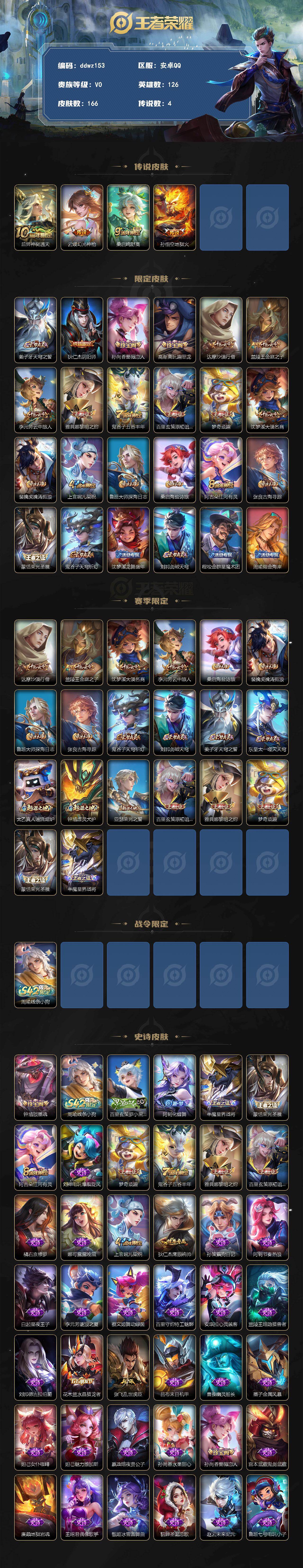 WZCMW4299504王者荣耀账号详情图2