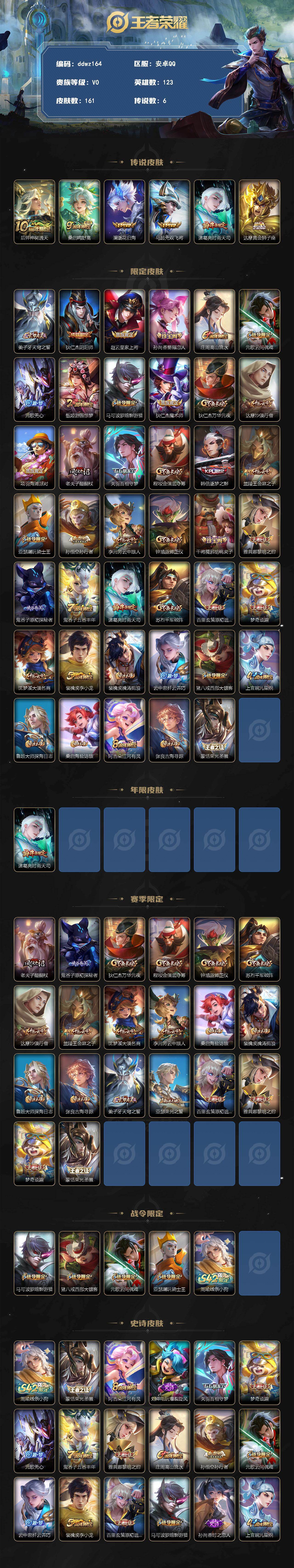 WZCMW4299553王者荣耀账号详情图2