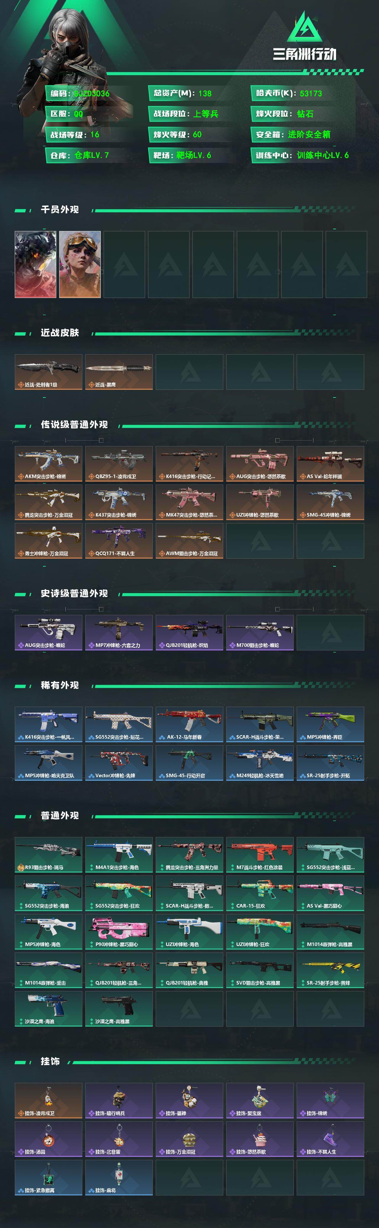 SJZEY469986三角洲行动账号详情图2 SJZEY469986三角洲行动账号详情图2