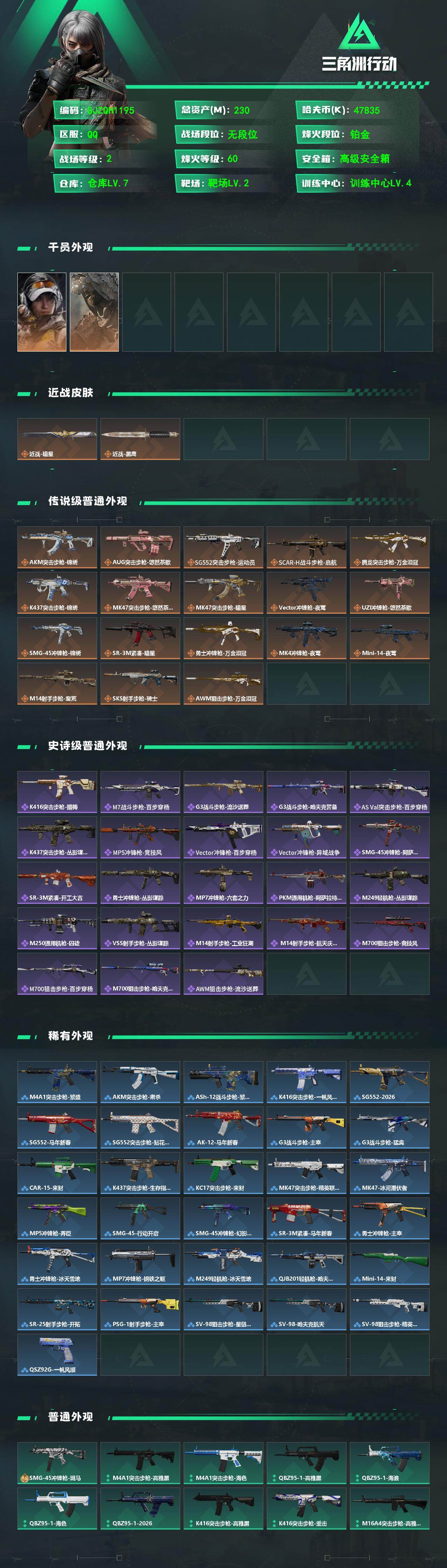 SJZEY470015三角洲行动账号详情图2