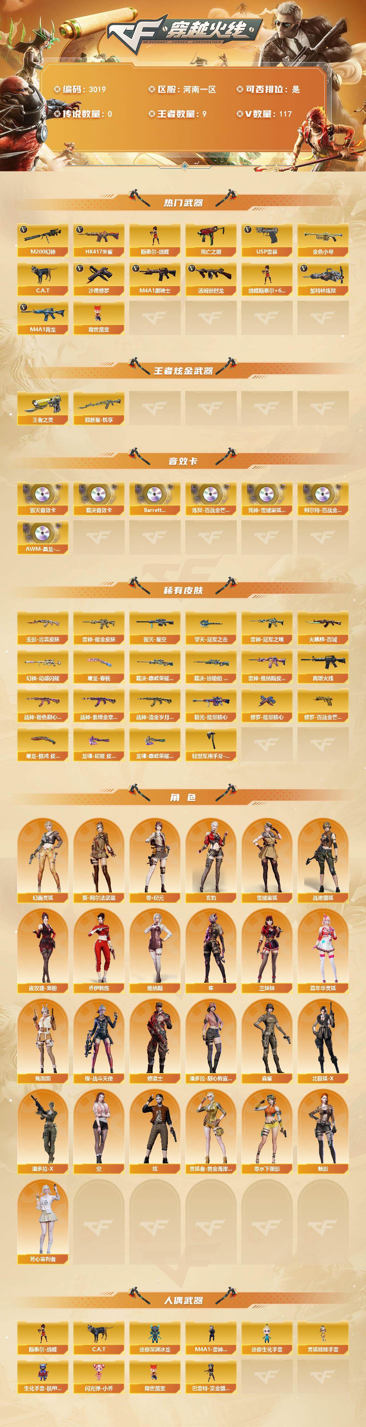 CFCMW462110穿越火线账号详情图2