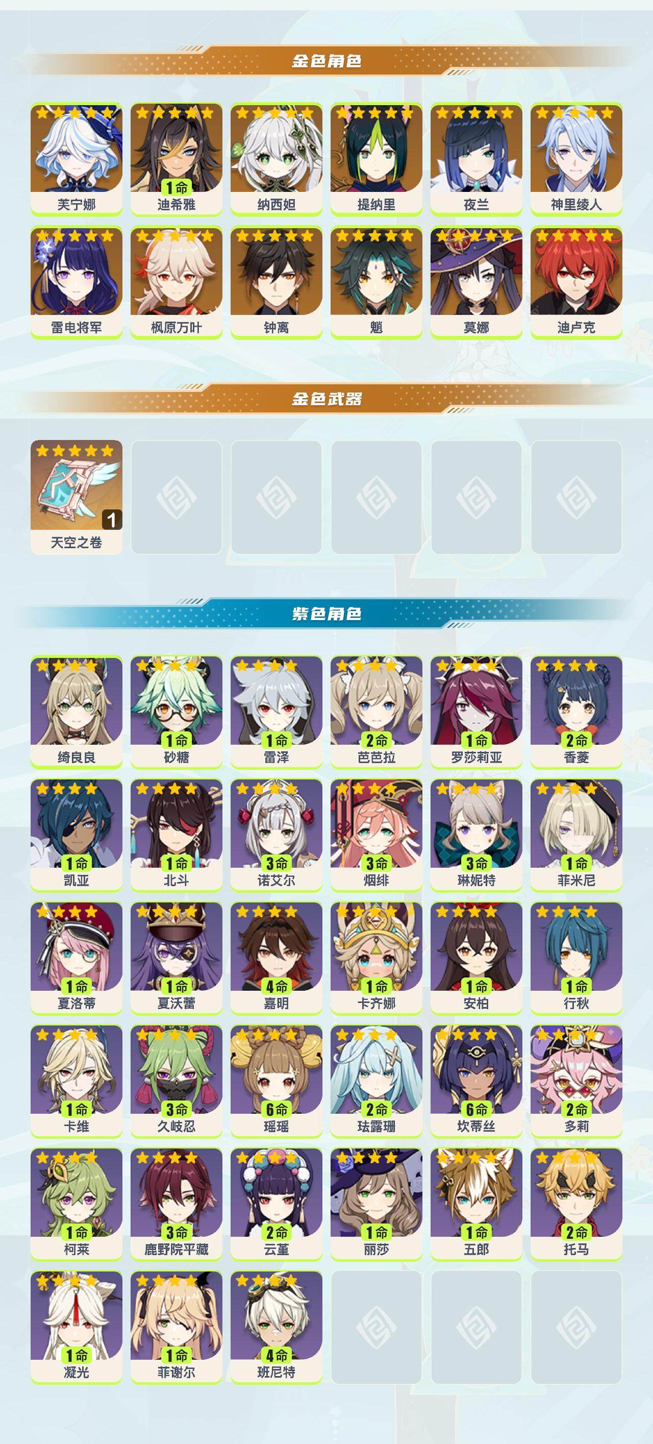 YSEY43468原神账号详情图2