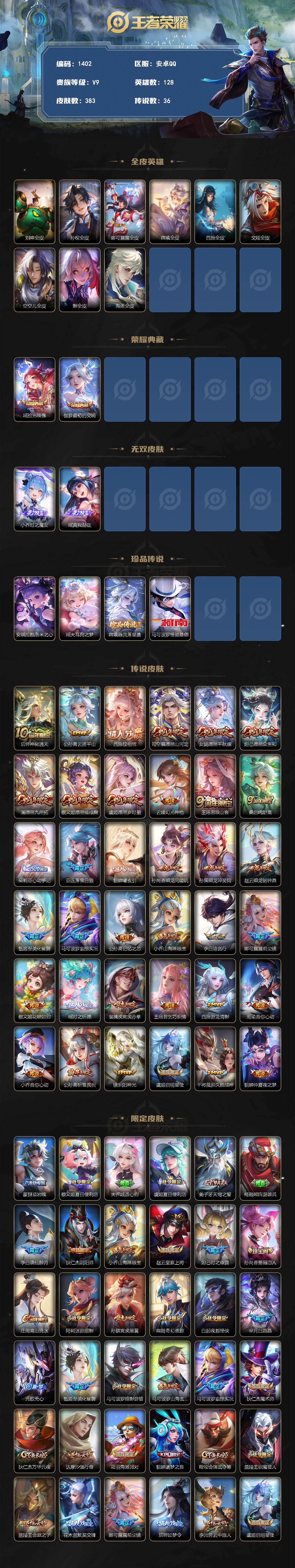 WZCMW4237588王者荣耀账号详情图2