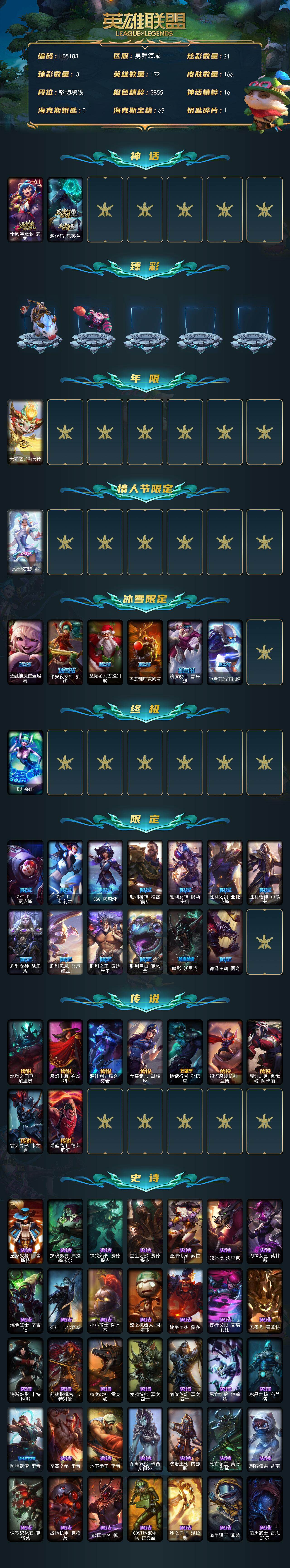 LOLCMW423347英雄联盟账号详情图2