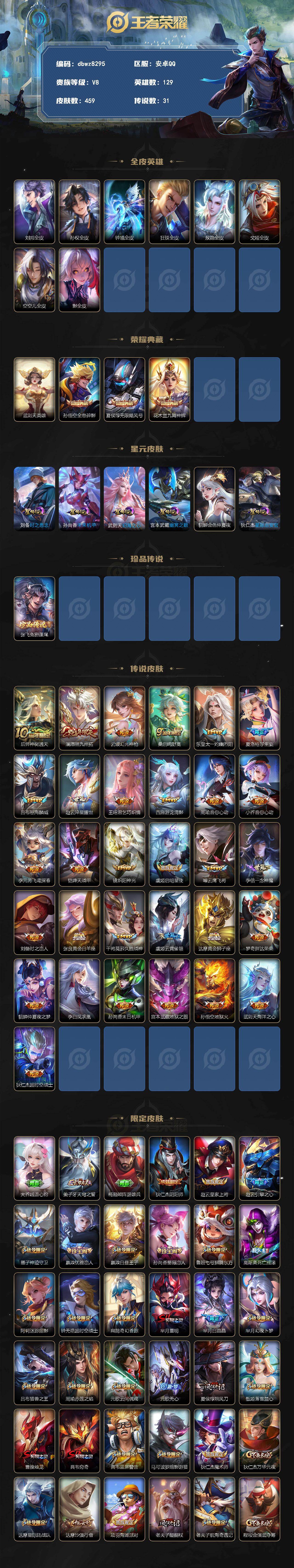 WZQM4232140王者荣耀账号详情图3