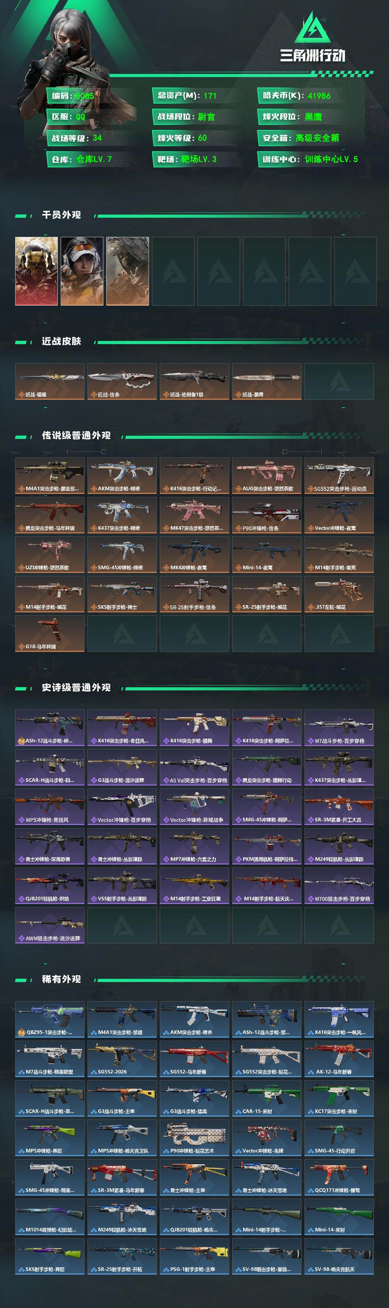 SJZCMW473178三角洲行动账号详情图2