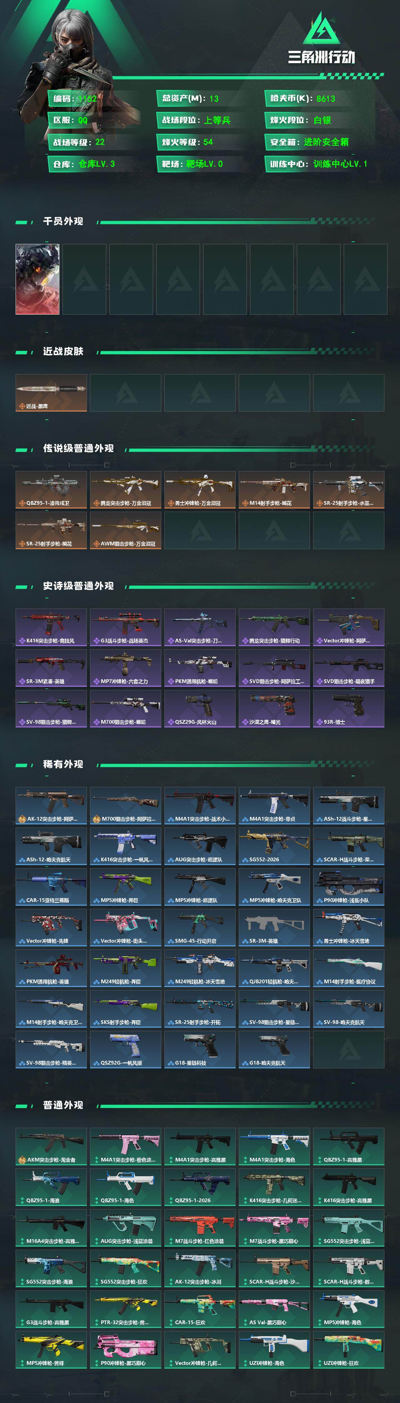 SJZCMW473486三角洲行动账号详情图2