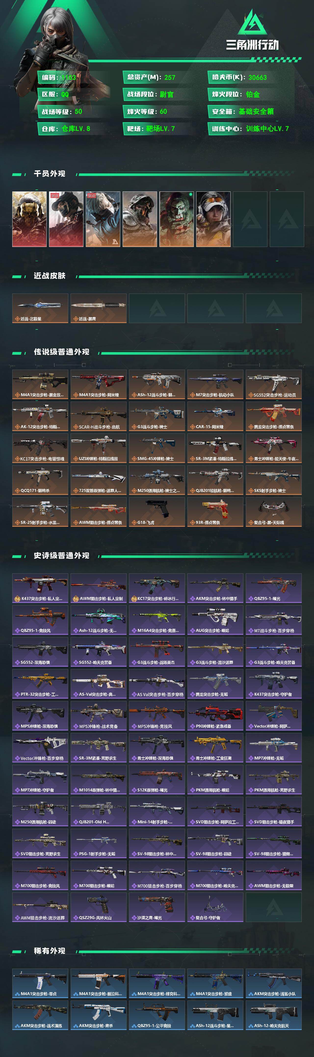 SJZCMW473491三角洲行动账号详情图2