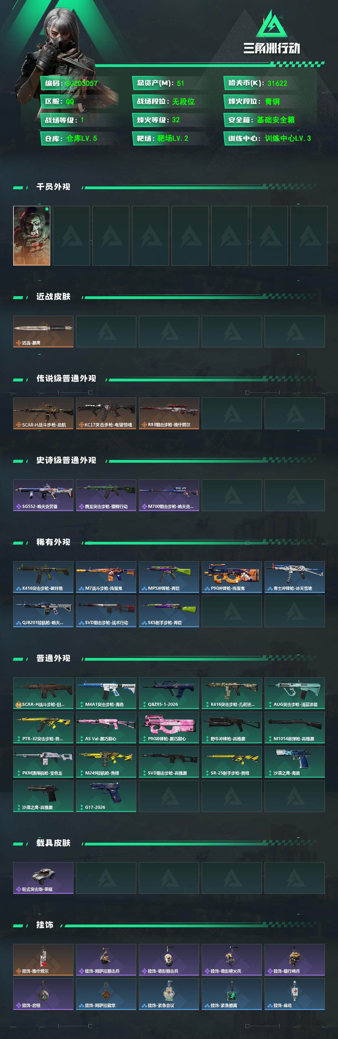 SJZEY471097三角洲行动账号详情图2 SJZEY471097三角洲行动账号详情图2
