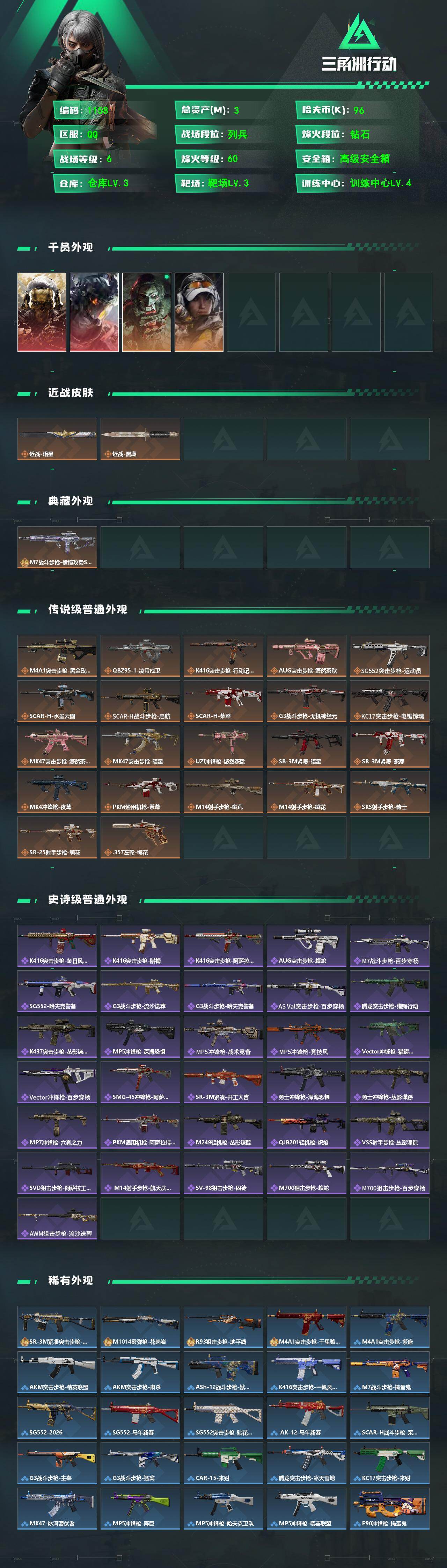 SJZCMW473527三角洲行动账号详情图2