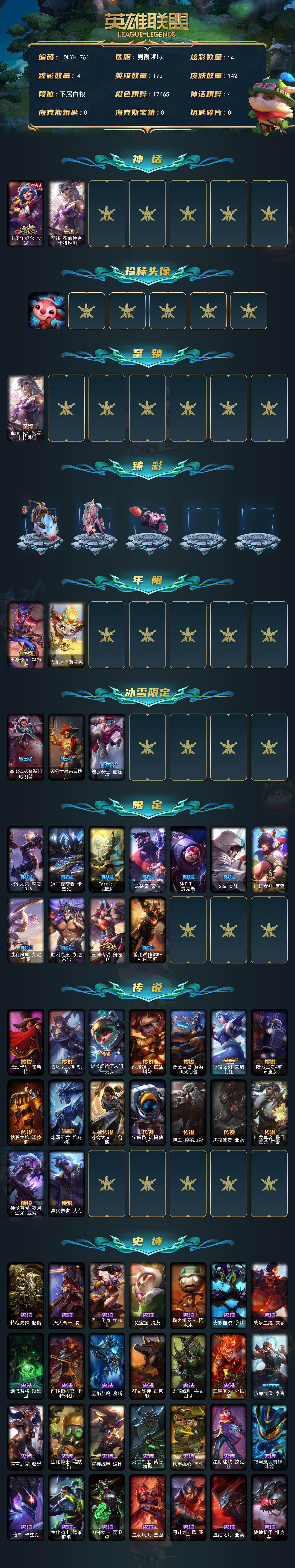 LOLEY423580英雄联盟账号详情图2
