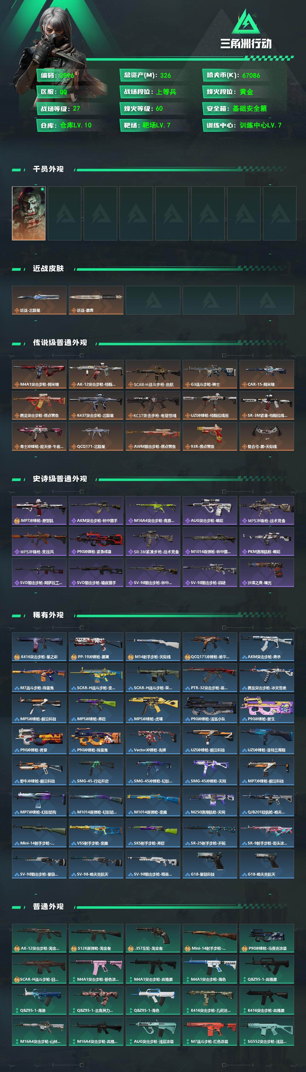 SJZCMW473633三角洲行动账号详情图2