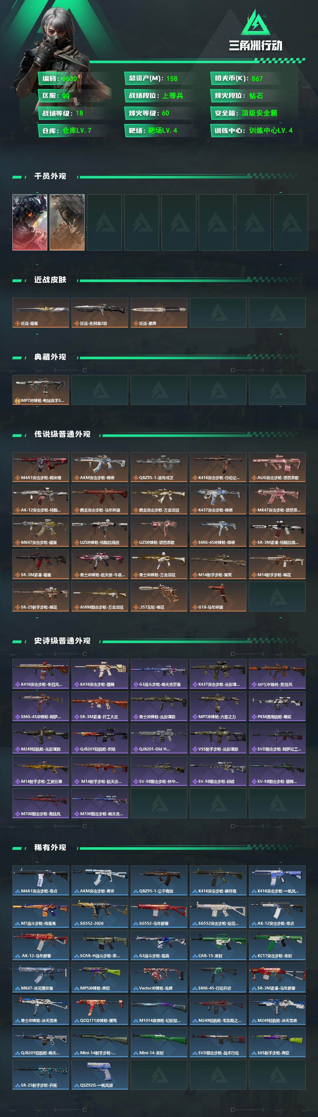 SJZCMW473657三角洲行动账号详情图2