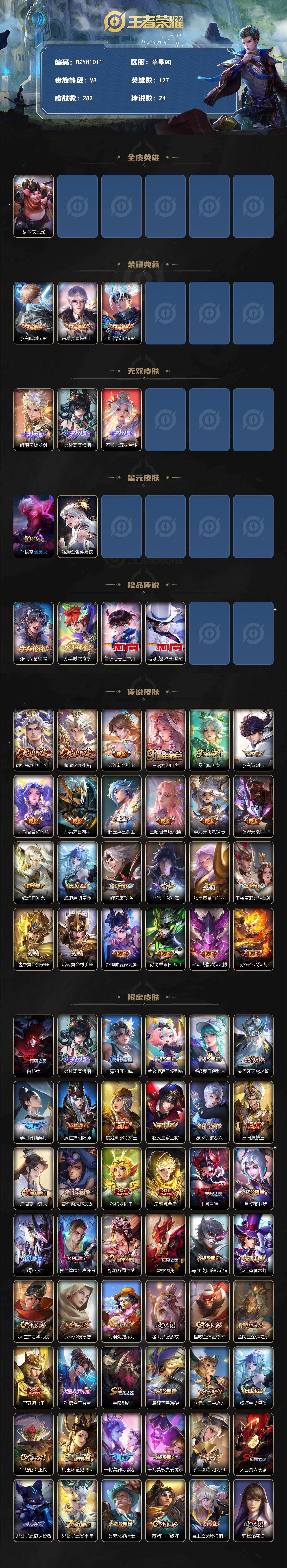 WZEY4234380王者荣耀账号详情图2