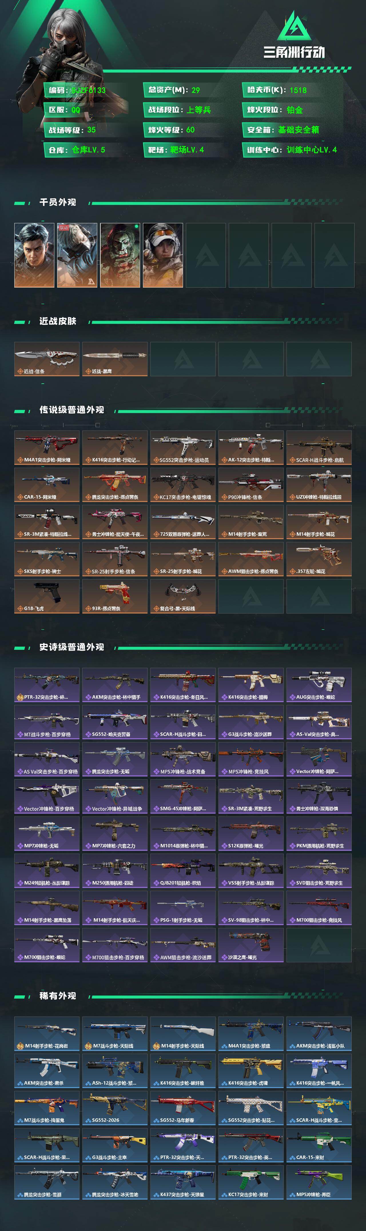 SJZCMW471410三角洲行动账号详情图5