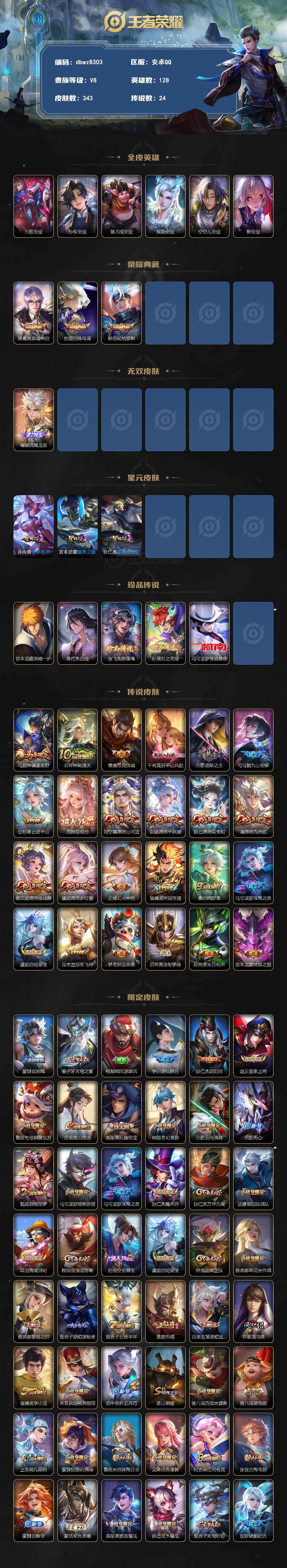 WZQM4240875王者荣耀账号详情图3